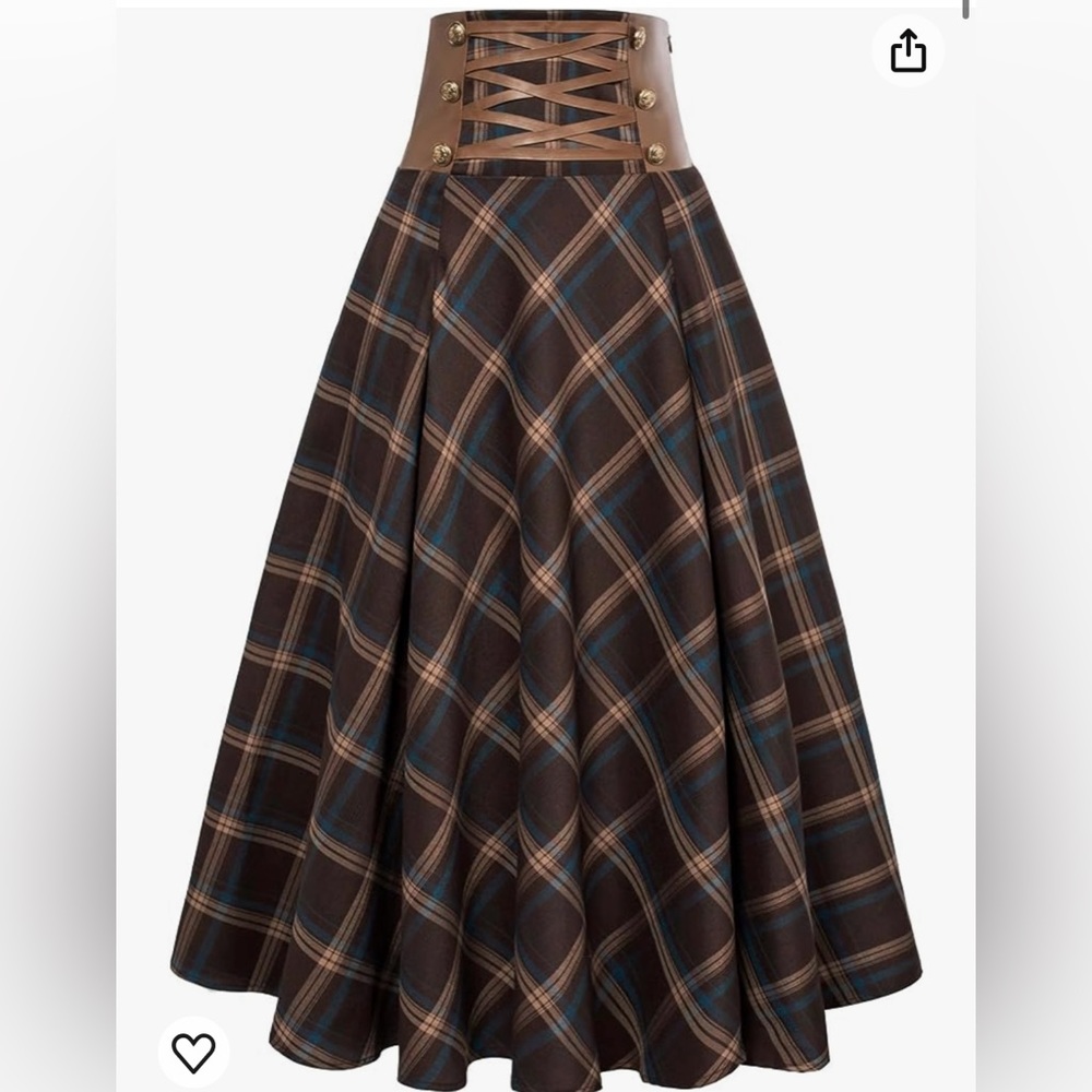 Scarlet Darkness OUTLANDER skirt, size SMALL